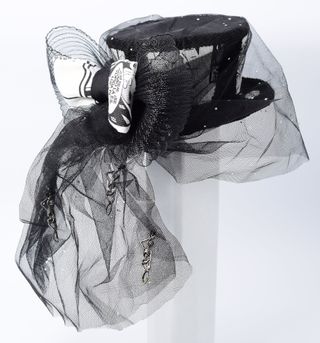 Tocado Mini Sombrero de Copa Gótico / Steampunk