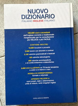 Dizionario Italiano-Inglese-Italiano