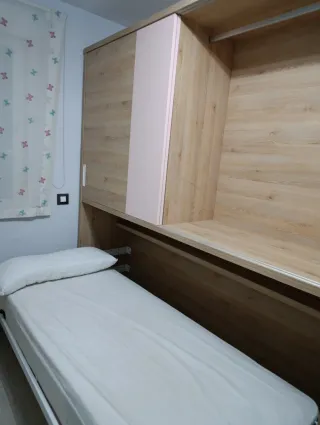 Armario con cama abatible desmontado