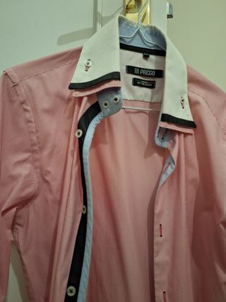 Camisa Di Prego Rosa y Blanca - Talla M