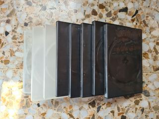 LOTE PACK COMPLETO 8 CAJAS cd cds dvd dvds video 
