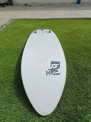Black on White 6'0 softboard surf