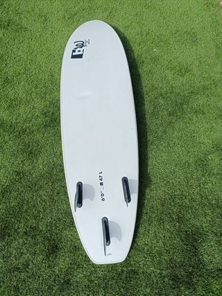 Black on White 6'0 softboard surf