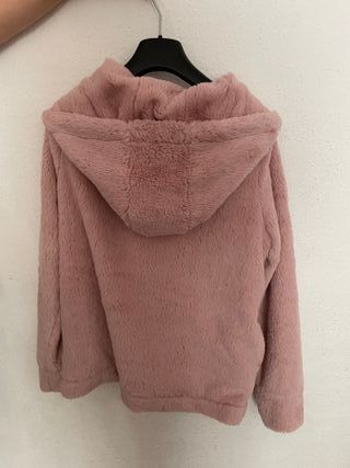 Chaqueta rosa de pelo