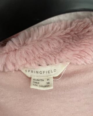 Chaqueta rosa de pelo
