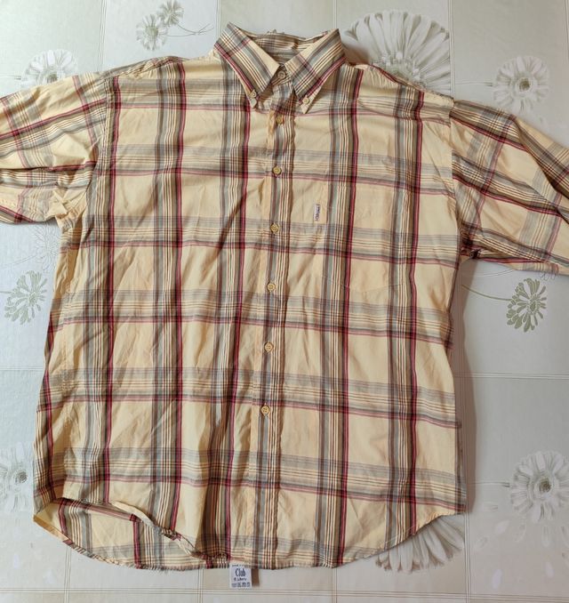 Camisa de hombre manga corta, talla XL grande l