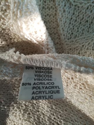 Maglioncino donna, mezze maniche, panna, tg. 42