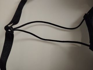 Sujetador negro 90B abrocha alante