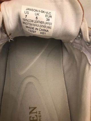 Zapatilla tenis Ralph Lauren clásico camel marino