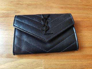 Saint Laurent Cartera Ysl line de Cuero