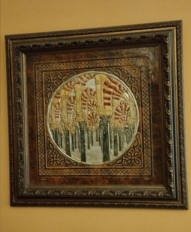 Cuadro Cordobán cuero repujado