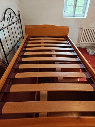 Cama individual de madera maciza pino