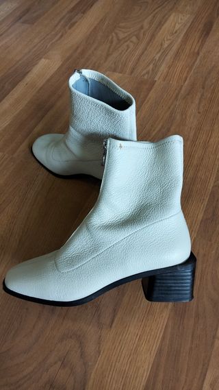 Botines blancos Mango