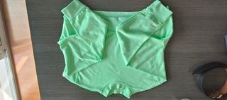 Sudadera crop top Nike Verde