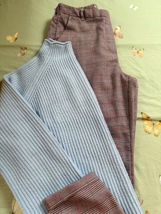 lote conjunto pantalon pinza y jersey Mango