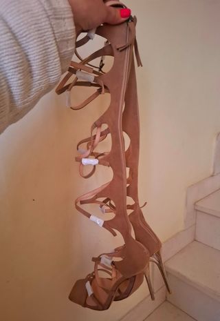 Sandali Gladiatori con Tacco alla Romana