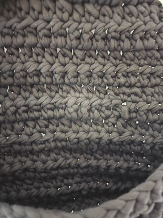 Bolso tejido crochet ganchillo negro