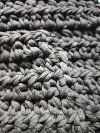 Bolso tejido crochet ganchillo negro