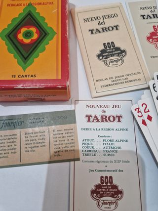 antiguo juego del tarot founier 78 cartas 1977