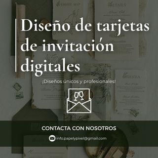 Diseño de tarjetas de invitacion digitales