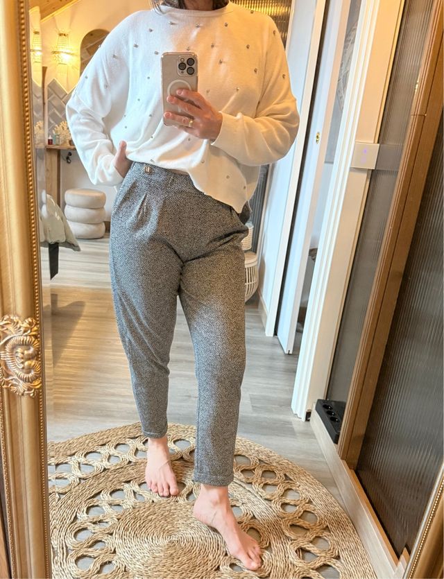 Lote conjunto jersey punto y pantalon pinzas