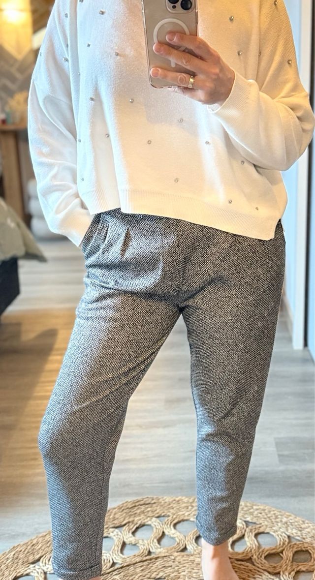 Lote conjunto jersey punto y pantalon pinzas