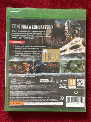 Killer Instinct Definitive Edition (PAL ITA) NUOVO