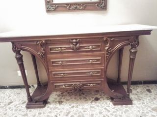 Mueble recibidor con espejo