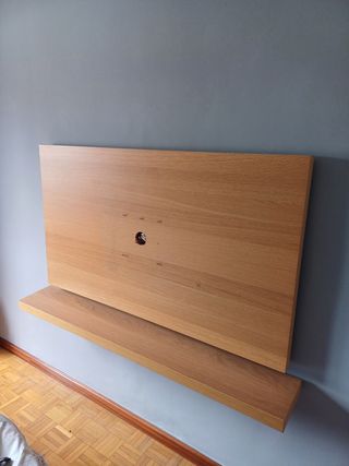 Somier estilo japonés y soporte para TV