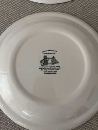 2 platos decorativos Londres