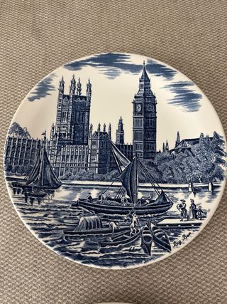 2 platos decorativos Londres