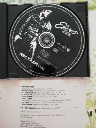CD Elvis Presley. NBC TV special.