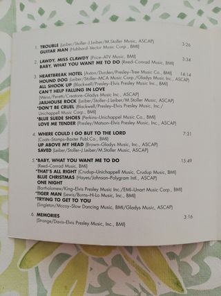 CD Elvis Presley. NBC TV special.