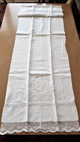 Juego de 6 fundas de almohada de hilo bordadas