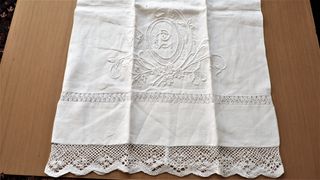 Juego de 6 fundas de almohada de hilo bordadas