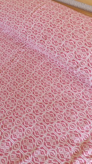 Colcha cama años 60