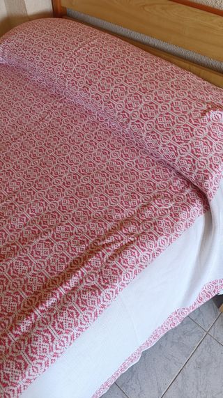 Colcha cama años 60