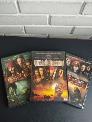 Trilogía Piratas del Caribe en DVD