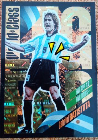 Cromos Messi, Morata Batistuta WORLD CLASS+ Album.