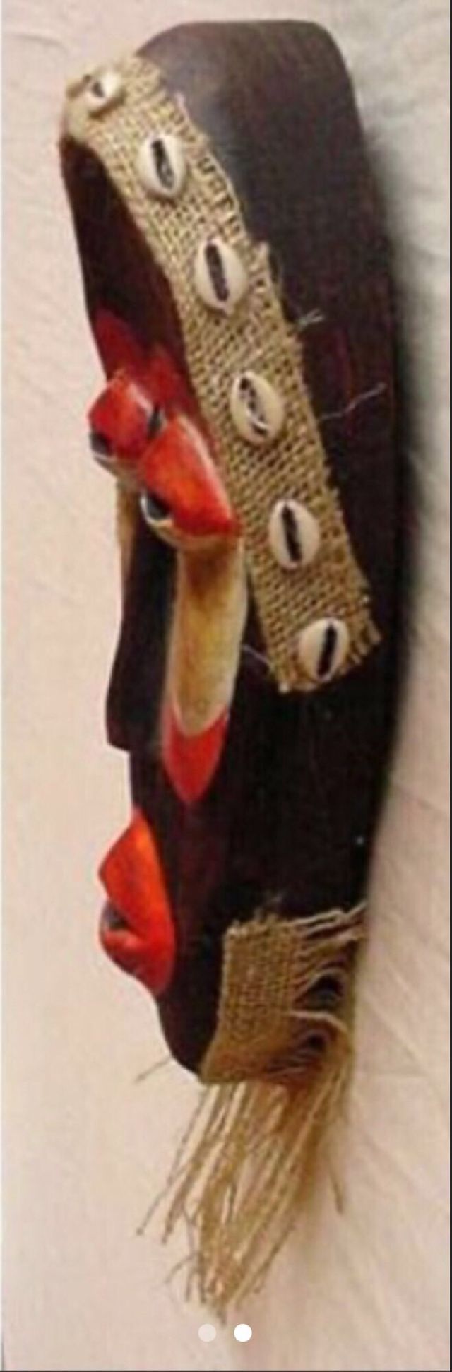 Maschera etnica legno