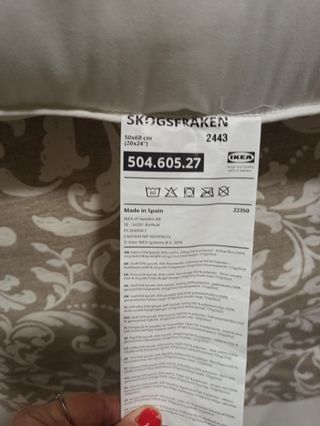 2 Almohadones altos de Ikea 50x70