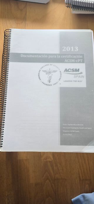 Manual para la certificación  ACSM -CPT