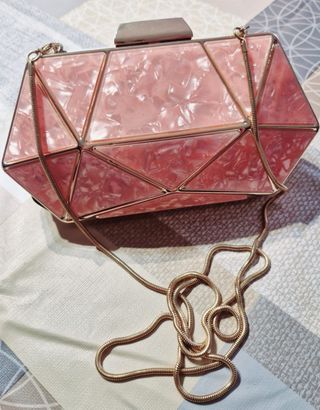 Bolso boda rosa