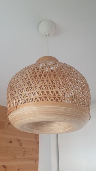 Lampara techo bambú MISTERHULT Ikea