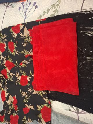 Top falda y chal de fiesta