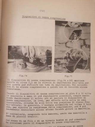 Farymann Diesel motore orizzontale manuale IT raro