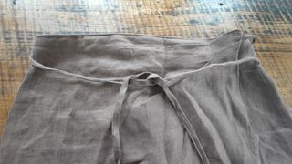 Gonna a portafoglio in lino