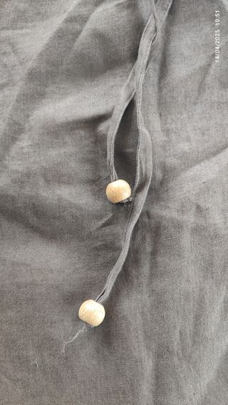 Gonna a portafoglio in lino