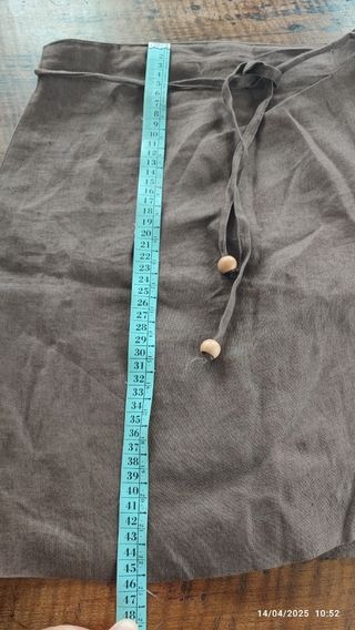 Gonna a portafoglio in lino