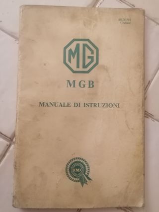 MG B 1963 manuale istruzioni uso e manutenzione IT